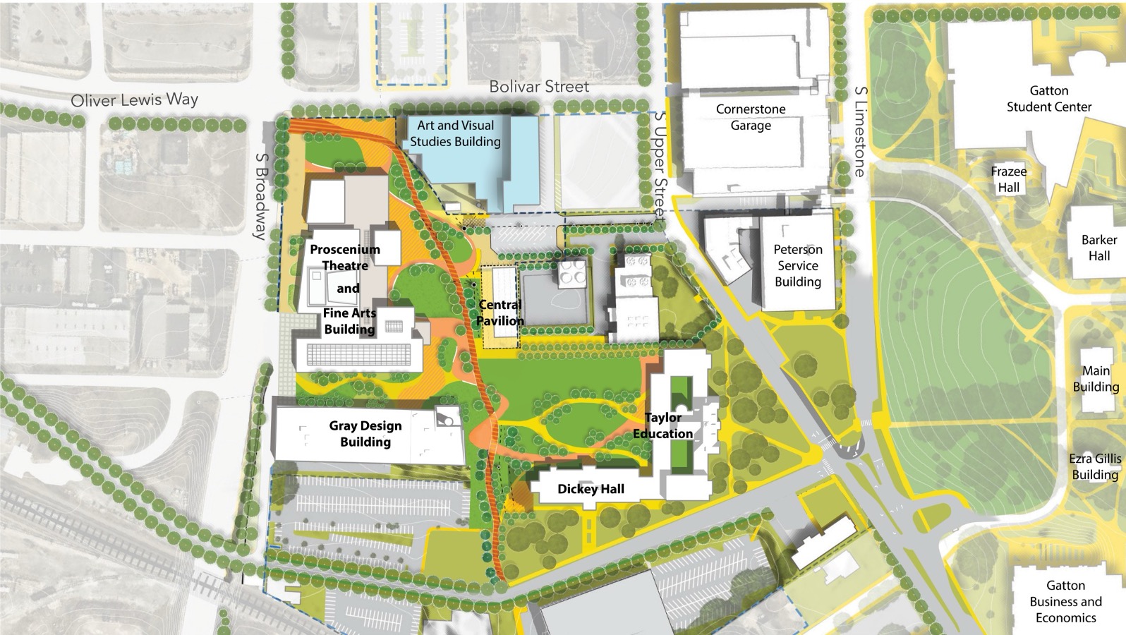 Map of future Arts District.