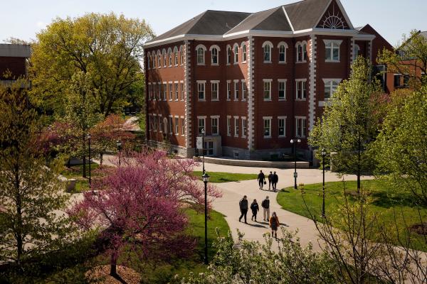 This is a photo of the University of Kentucky campus in spring. 