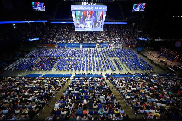 This is a photo from the May 2024 University of Kentucky Commencement.