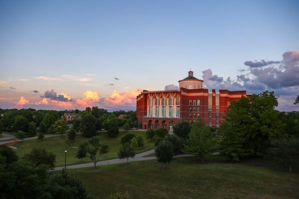 aerial view of William T Young library