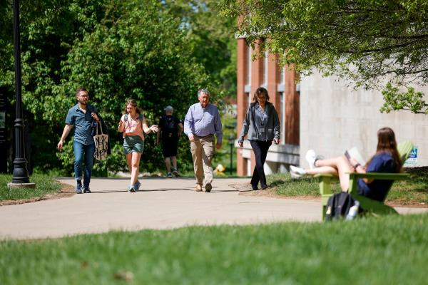 This is a photo of the University of Kentucky campus in the spring. 