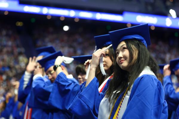 This is a photo of University of Kentucky graduates. UK Photo