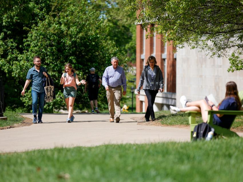 This is a photo of the University of Kentucky campus in the spring.