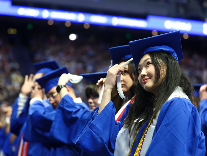This is a photo of University of Kentucky graduates. UK Photo