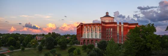 aerial view of William T Young library
